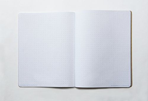 Koala Tools | Large Bullet Journal - Multi-Use Dot Grid Sketchbook (3 pack) | 7.75" x 9.75", 60 pp. - Durable Kraft Cover with 1/4" Dotted Grid