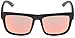 Spy Optic Discord Square Sunglasses, Spy Matte Black/Happy Gray Green/Red Spectra, 57 mm