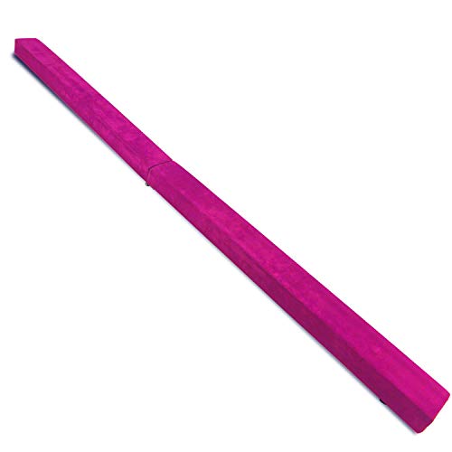 Vehipa Gymnastics Balance Beam,8.2 Ft Wood Core Folding Floor Balance Beam with Anti-Slip Base,Foam Top and Carry Handles，Home Training Floor Beam (Pink) - Thumbnail 7