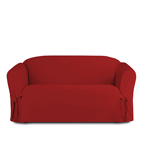 Linen Store Microsuede Slipcover Furniture Protector Cover, 