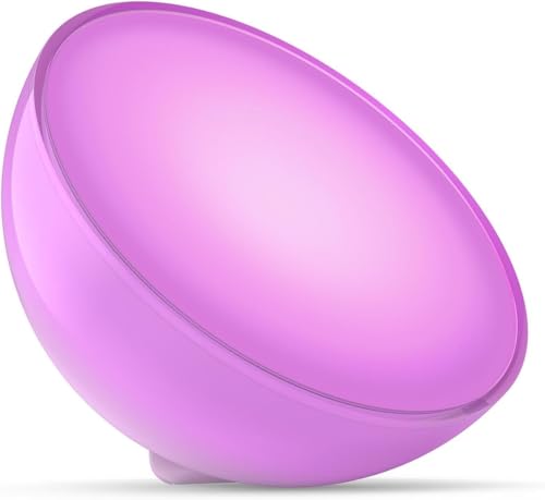Philips Hue White & Color Ambiance Go Tischleuchte (530 lm), dimmbare LED Leuchte für das Hue Lichtsystem mit 16 Mio. Farben, smarte Lichtsteuerung über Sprache oder App, weiß 10