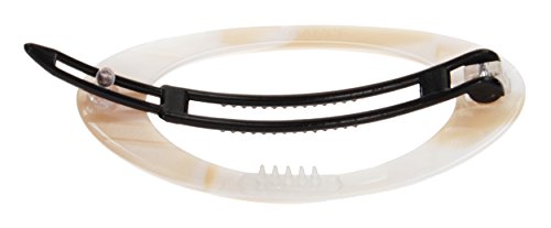 France Luxe Cutout Oval Plastic Tige Boule Barrette - Alba