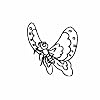 SHMAZ 11.4 Cm * 15.5 Cm Karikatuur Lichtheid Vlinder Elegante Dazzling Decal Auto Sticker Zwart/Zilver