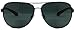 In Style Eyes C Moore Polarized Aviator Nearly Invisible Line Bifocal Sunglasses/Pewter/1.50 Strength