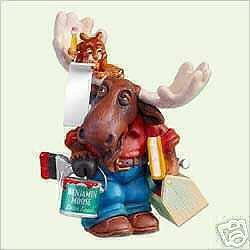Hallmark Keepsake Ornament 2005 Mooster Fix-It Design by Tracy Larsen Moose