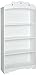 South Shore Tiara Kids 4-Shelf Bookcase - Adjustable Shelves, Pure White
