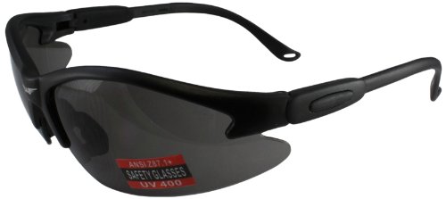 Global Vision Safety Shop Glasses (Black Frame/Smoke Lens)