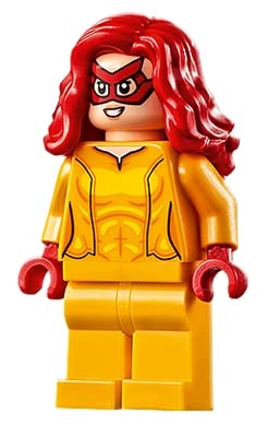 LEGO Superheroes: Firestar Minifig - Angelica Jones with Red Cape