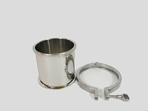 6" x 6" Welded Bottom Base with Tri Clamp and Gasket for MKIII Closed Loop Extractors