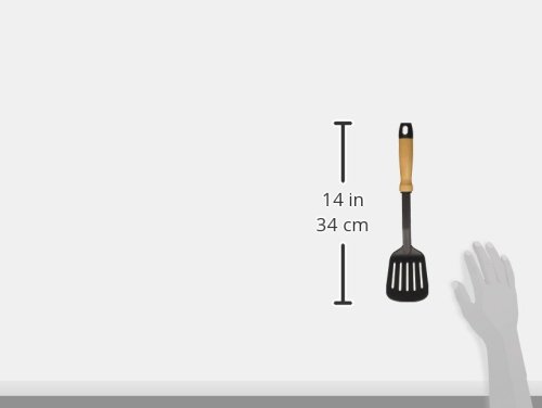 Everyday Kitchenware Nylon Slotted Turner with Wood Handle