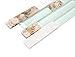 TST Aqua Marine Glass White Stone Tile Seashell Mother of Pearl Inlay Beach Style House Accent Wall Backsplash Art Decor Mosaic Tile TSTMGT085 (1 Sample 4x12 Inches)