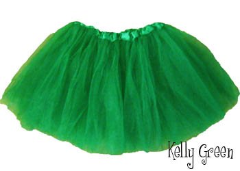 Tulle and Satin Green Ballerina Tutu for Girls
