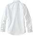 Dickies Big Boys' Long Sleeve Oxford Shirt, White, Large (14/16)