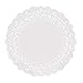 The Baker Celebrations Round 6 inch Paper Lace Table Doilies – White Decorative Tableware Disposable Placemats (Pack of 100)