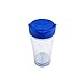 Mighty Mug Spill-Free Ice Tea & Coffee Tumbler with Straw, Double-Walled, Unspillable Cup, Condensation-Free, Unbreakable Tritan Plastic, BPA Free, (Blue, 20oz)