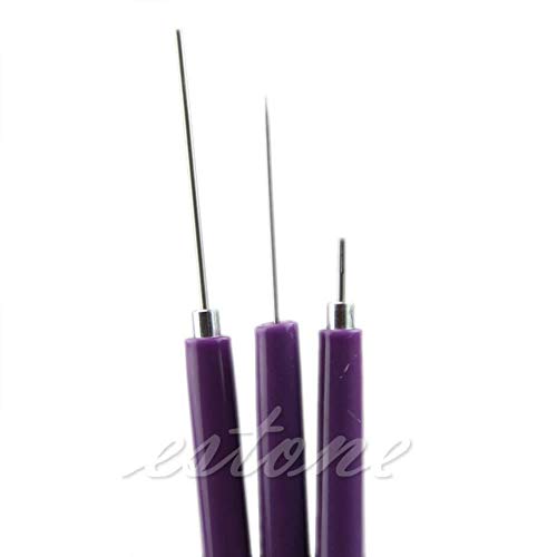 Sewing Tools Accessory - 3pcs Set Paper Quilling Origami Diy 2 Assorted Needles 1 Slotted S27 - Laundry Plant Art Prints Nail Wind Home Paper Decor Mechanical Mechanical Home Mediterranean