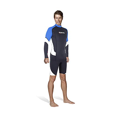 Mares 412552 Rash Guard Trilastic Short Sleeve Wetsuit - Blue, Size X-Small