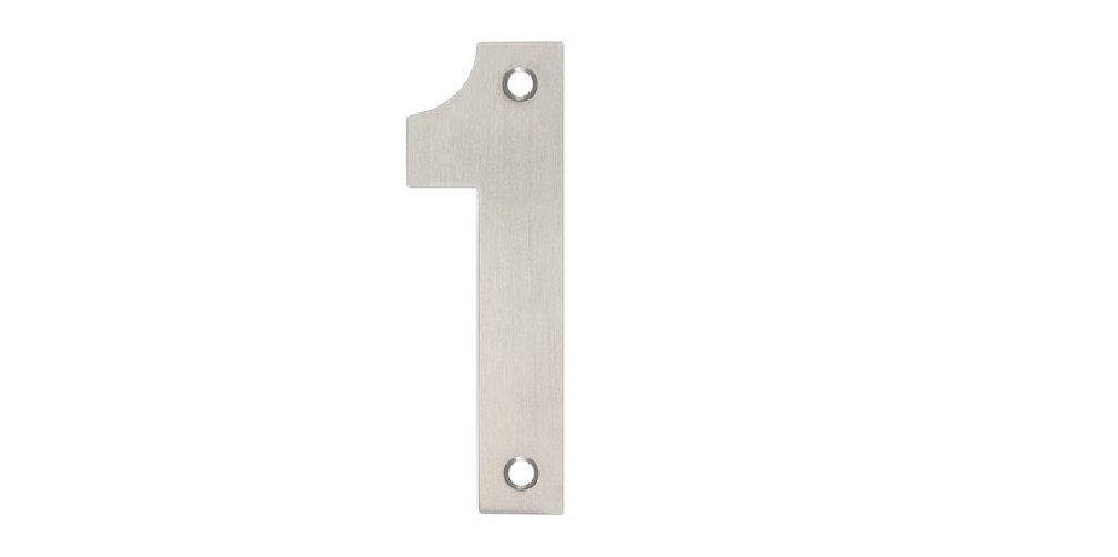 Stainless Steel Number '1' 75mm by Zoo Hardware