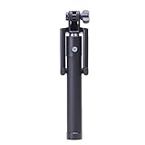 Disph Selfie Stick - Extendable Bluetooth Self Shooting Monopod(Black)