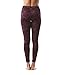 90 Degree By Reflex Performance Activewear - Printed Yoga Leggings - Camo Merlot - Medium