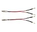 CESS-024-6i Banana Plugs to RCA Cable 6-inch, Phono Banana Speaker Cable, 2 Pack