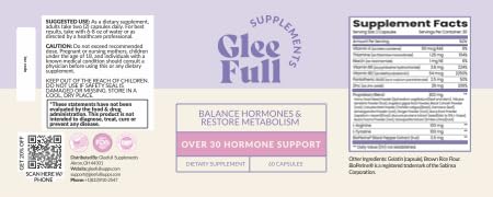GleeFull Over 30 Hormone Support - Menopause Supplements for Women - Hormone Support for Women