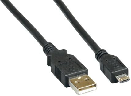 Cable Leader 3ft USB2.0 A Male to Micro B Male Cable, Black