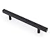 Black Cabinet Pulls Cabinet Knobs Black 4 inch Hole Centers - Peaha PHJ22BK Black Dresser Drawer Pulls Square 6-2/5 in Length 15 Pack