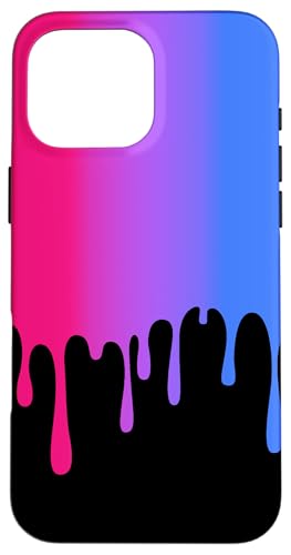 iPhone 16 Pro Max Gay Pride LGBT Colorful Dripping Rainbow Bisexual Case