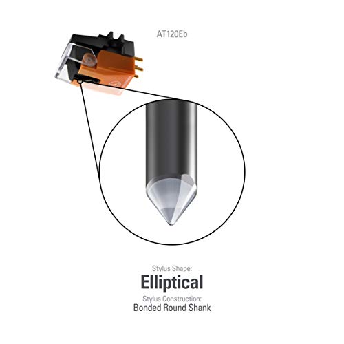 Audio-Technica AT120EB Elliptical Bonded Biradial Turntable Cartridge - Thumbnail 2