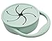BraveJusticeKidsCo | Snack Attack Cup Collapsible Silicone Container Toddler and Baby Catcher Lid (Mint Green)