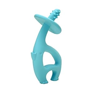 Baby Teething Toys for Babies 3-12 Months with Clip, Mombella Elephant Baby Teether 3-6 Month Old, Silicone Infant…