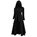 Womens Hooded Plus Size Vintage Cloak High Low Sweater Blouse Tops Dress