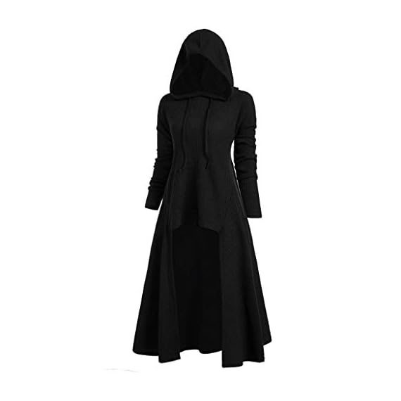 Womens-Gothic-Punk-Asymmetric-Hem-Long-Sleeve-Loose-Hoodies-Dress-Cloak-Costumes-Vintage-High-Low-Sweatshirts-Tunic-Tops-Black-L