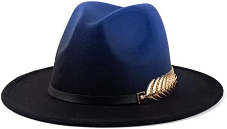 Geyanuo Womens Fedora Hat Classic Wide Brim Floppy Panama  display picture 2