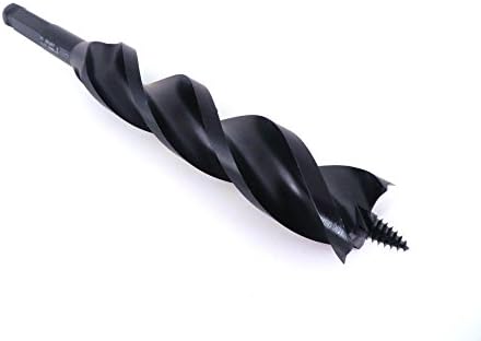 Wood Owl 1-1/8" Diameter x 7.5" Long Ultra Smooth Tri Cut Auger Hand Brace Boring Bit PTEE coated 09715