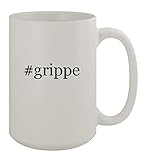 #grippe - 15oz Ceramic White Coffee Mug, White