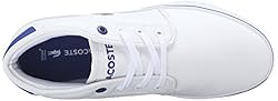 Lacoste Unisex-Child Ampthill Sneaker, White/Royal