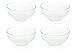 Ou Premium Design- Unbreakable Clear Tritan Bowls, Set of 4-22 oz