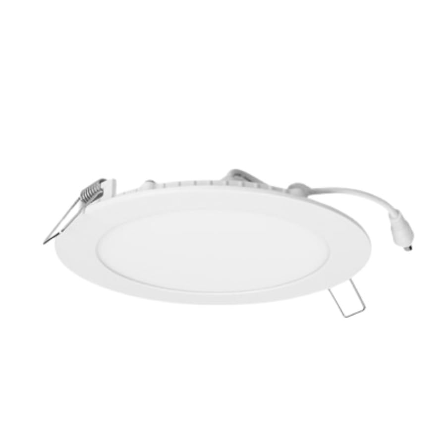 Meridian LED Slim Recessed Spotlight Flat Panel Ceiling Downlight Round IP20 Rated of Indoor use: Offices, Hotels, Hospitals, supermarkets, Buildings (18W - Nature White - 225mm, Pack 1)