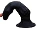 Realistic Silicone Dildo with Strong Suction Cup for Hands-Free Play, LZYAA Flexible Snake Head Dildo for Vaginal G-Spot Adult Sex Toys (Black)