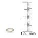 Hoops & Loops Yellow Gold Flashed Sterling Silver Cubic Zirconia 3mm Round-Cut Eternity Band Ring