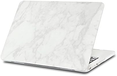 MacBook Pro 13/Pro Retina 13 Case, DallowayCabin Emulational White Marble Pattern Rubber Coated Cover for MacBook Pro 13/Pro Retina 13 (Pro Retina 13, Style 19)