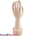 Rossy&Nancy Practice Flexible Mannequin Hand Nail Display with Soft Fingers and Practice Manicure Nails Hand