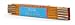 Kikkerland Wooden Swedish Folding Ruler, White, Yellow