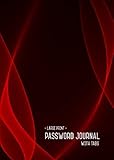 Password Journal Large Print with Tabs: 5x7 Internet Password Logbook | Small Password Organizer | B by Lucy Bella