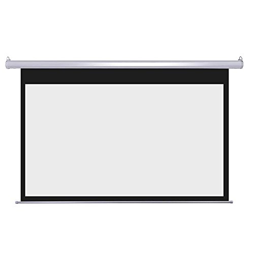 100-Diagonal169-HD-Motorized-Electric-Auto-Projector-Screen-w-Remote-Control-Matte-White-13-Gain