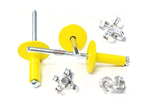 Black 3/16 Rivet Large Head Exploding Banana Peel Aluminum Pop Rivets 100 Pack - Foto 4