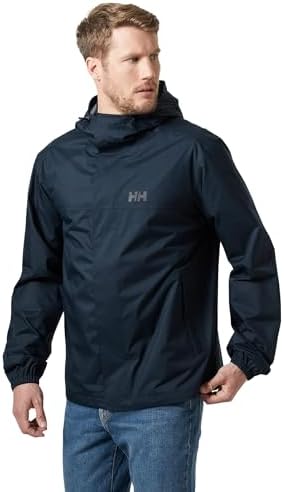 Hombres Chaqueta impermeable Vancouver, Azul Marino, S