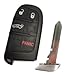 4 Button Oem 2011-2015 Dodge Charger Smart Proximity Remote Key W/Uncut Emergency Key